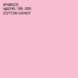 #F6BDCE - Cotton Candy Color Image